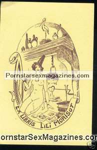 exlibris nude erotic bookplate