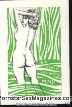 ExLibris Bookplate Nude Woman Butt Bottom Surealism