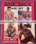 GAY : Vintage 1970s/80s Nude Male Magazine BASIC BLACK ain't nothing basic