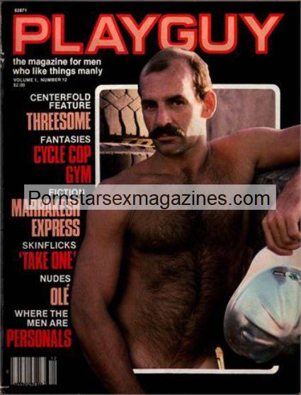 vintage gay magazine PLAYGUY hairy chested