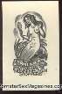 exlibris nude erotic bookplate